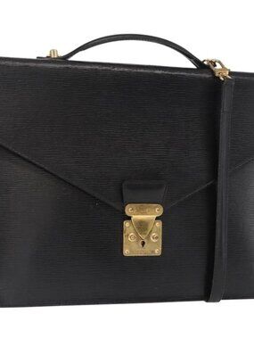 LOUIS VUITTON Epi Porte Documents Bandouliere Briefcase M54462 LV Auth bs32029